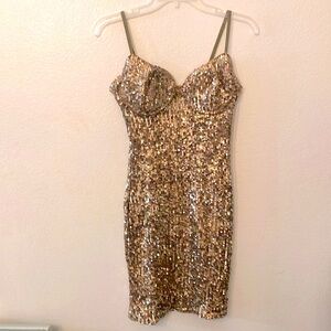 Mac Dougall  Sequins Cocktail Dress Sz M